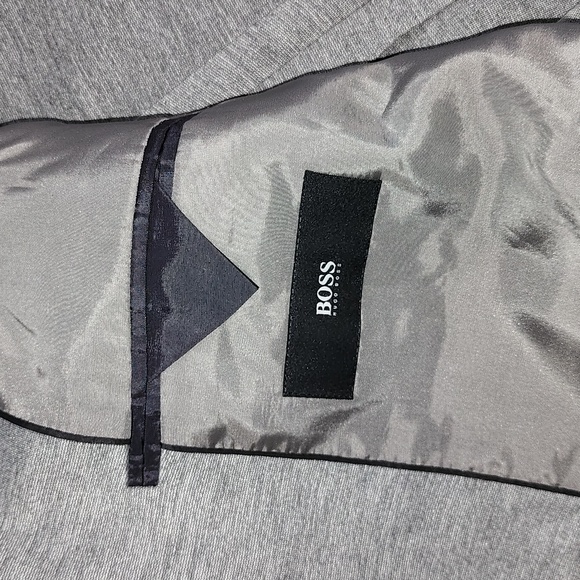 HUGO BOSS HEATHER GRAY LIGHTWEIGHT MENS BLAZER EUC SIZE 40R - Picture 6 of 16